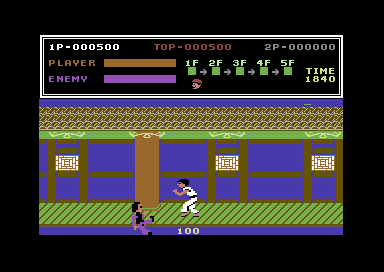 Kung Fu Master screenshot 2 for Commodore 64